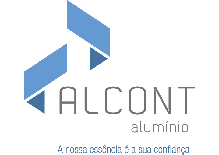 Logo Alcont Alumínio 25 anos